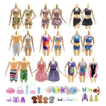 1 комплект смешанных кукольных купальников Купальники Бикини Купальники Буй Пляжная одежда для купания Аксессуары для кукольных игрушек