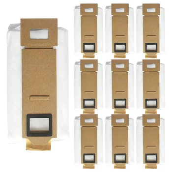 10 Упаковок мешков для пыли, Аксессуары для Xiaomi Roborock S7 T7S T7Plus T7S Plus, мешки для пылесоса, автоматическая станция всасывания