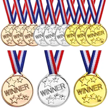 12 Шт Детская Медаль Party Favor Подарки на День рождения Детские Наградные Медали для пластика