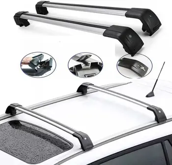 2 Штуки Подходит для BMW X1 E84 2010-2015 Запираемая алюминиевая рейлинговая стойка на крыше, багажник, грузовые перекладины, держатель для перекладин