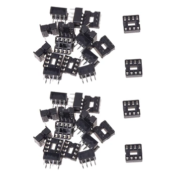 40 X 8-контактных разъемов для микросхем с шагом 2,54 мм, адаптер для пайки