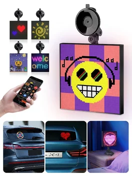 DIY Умная светодиодная матричная пиксельная панельная лампа RGB 32x32 USB Graffiti Bluetooth App Control для домашнего декора комнаты Текстовый экран Автомобильный дисплей