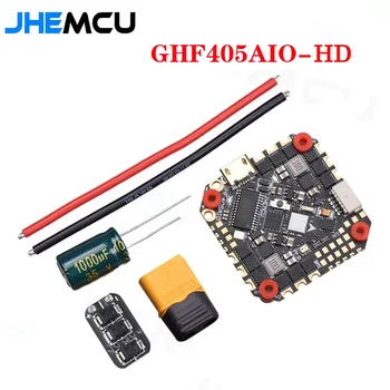 JHEMCU GHF405AIO-HD Betaflight F405 Экранный Контроллер Полета с 40A ESC PWM Dshot600 2-6 S для Деталей Гоночного Дрона Toothpick RC FPV