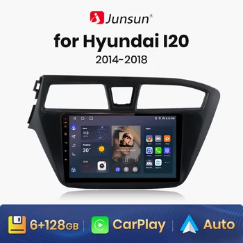 Junsun V1 AI Voice Wireless CarPlay Android Автомагнитола для HYUNDAI I-20 2014-2015 4G Автомобильный мультимедийный GPS 2din автомагнитола