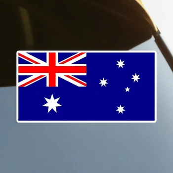 S60024 # Флаг Австралии Самоклеящаяся наклейка Автомобильная наклейка Водонепроницаемые автомобильные декоры на бампер Заднее стекло ноутбука Выберите размер