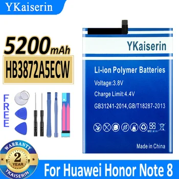 YKaiserin HB3872A5ECW 5200 мАч Аккумулятор Для Huawei Honor Note 8 Note8 EDI-DL00 EDI-AL10 Запасные Батареи + Инструменты