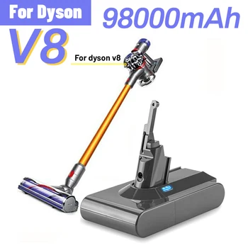Бесплатная ДоставкаDyson –Аккумулятор для замены атмосферного воздуха В качестве основного Dyson V8 21,6 В 98000 мАч без фильтра