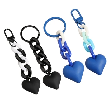 Брелок в форме сердца, подвеска в виде сердца, брелок для ключей, подвесные подвески для рюкзака