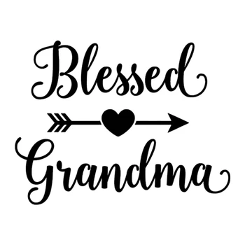 Виниловая наклейка K532 # Blessed Grandma, автомобильная наклейка, водонепроницаемые автомобильные декорации на бампер, заднее стекло, ноутбук