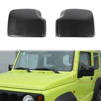 Декоративная отделка крышки зеркала заднего вида автомобиля из углеродного волокна для Suzuki Jimny 2019 2020 2021 2022 2023 Внешние Аксессуары из АБС-пластика