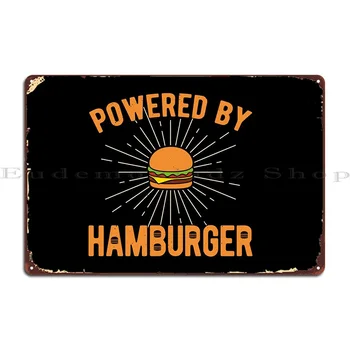 Забавный Гамбургер Металлическая Табличка Плакат Вечерние Кинотеатр Настроить Таблички Гараж Жестяная Вывеска Плакат