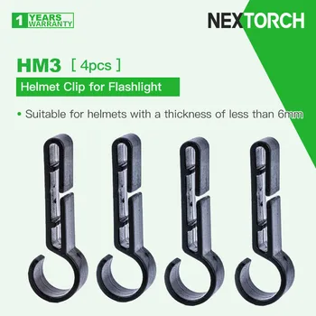 Зажим для шлема Nextorch HM3 для фары / оголовья, прочно приклеенный, подходит для толщины ≤ 6 мм, материал POM