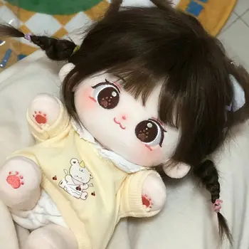 Запас хлопковых кукол Miaomiao 20 см, сменная детская одежда, плюшевая кукла, фигурка куклы, подарки для девочек