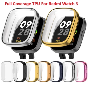 Защитный чехол для Redmi Watch 3 с ТПУ рамкой, чехлы с полным покрытием, защитная оболочка для экрана смарт-часов, жесткий чехол, аксессуары для корпуса
