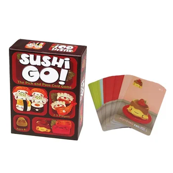 Карточная игра Sushi Go Family Gathering Game Настольные игровые карты Рождественские подарки
