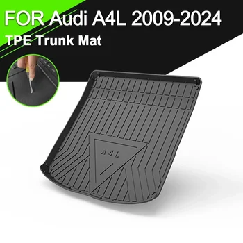 Коврик В багажник TPE ДЛЯ автомобиля Audi A4L 2009-2024 Водонепроницаемые Нескользящие Резиновые Аксессуары для грузовых лайнеров