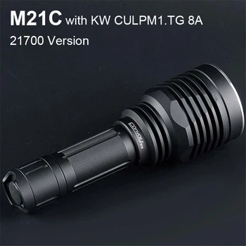 Конвойный фонарик M21C с мощностью KW CULPM1.TG 8A Мощный светодиодный фонарь Linterna Led 21700 со вспышкой EDC Портативный наружный фонарь для кемпинга
