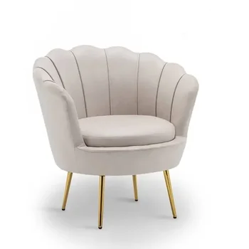 Кресло-шезлонг, Современные стулья для гостиной, Бархатное мягкое кресло-диван, кресло-одноместное кресло в форме цветка, кресло-диван