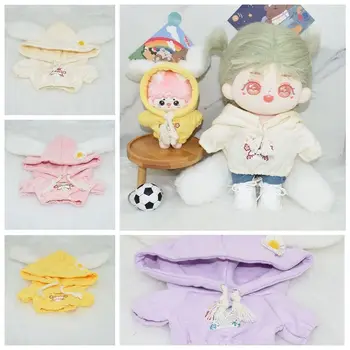 Кукольная одежда ручной работы толстовки с мультяшным кроликом Ткань для кукол из хлопка ручной работы Толстовка для кукол многоцветная мода