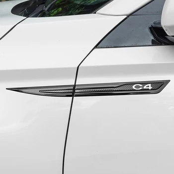 Металлические наклейки для Citroen C4 Style Наклейки на боковое крыло автомобиля, аксессуары для кузова и экстерьера