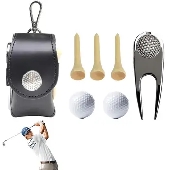 Мини-сумка для мяча для гольфа, сумка для мяча для гольфа, висящая на поясной сумке, пояс для гольфа, подарок для мужа, спортивные аксессуары для гольфа