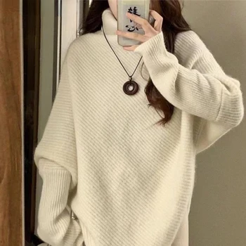 Модный женский Однотонный пуловер с рукавом 