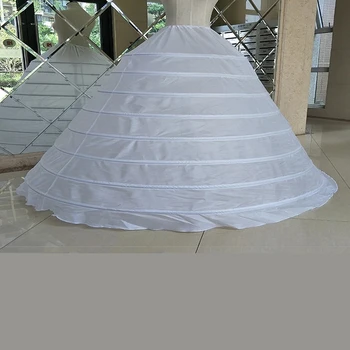 Мягкая Горячая распродажа Нижняя юбка 2021 Новое Свадебное платье из 8 сталей диаметром 1,5 м Роскошная Нижняя юбка для выпускного вечера Jupon Femme