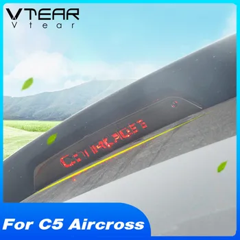 Накладка на задние стоп-сигналы автомобиля Vtear, рамка верхнего тормозного фонаря, наклейки для укладки внешних аксессуаров для Citroen C5 Aircross