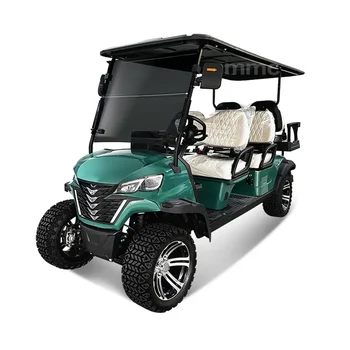 Настройте Новый складной клубный экскурсионный гольф-кар 4/6 Местный 48-вольтовый внедорожный солнечный электрический гольф-кар