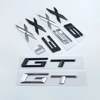 Новая Маленькая Эмблема GT X1 X3 X4 X5 X6 X7 ABS для BMW E36 E39 E70 E90 F10 F30 На Багажнике Автомобиля Табличка С Логотипом Наклейка Хромированная Глянцевая Черная