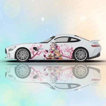 Ноэль (Genshin Impact) Симпатичные аниме Наклейки на кузов автомобиля Аниме Иташа Виниловая наклейка на бок автомобиля Автомобильная наклейка Автомобильная декоративная пленка