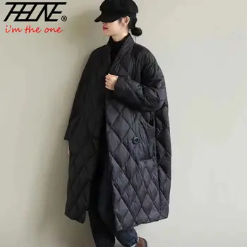 Парки для женщин 2023, зимние пальто, женская куртка, пальто, верхняя одежда в корейском стиле с винтажными пуговицами, Толстая Теплая подкладка