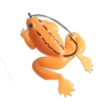 приманка Frog Pesca весом 5 г, двойные пропеллерные ножки, силиконовые Мягкие приманки, воблеры, искусственная приманка для окуня, рыболовные снасти для сома