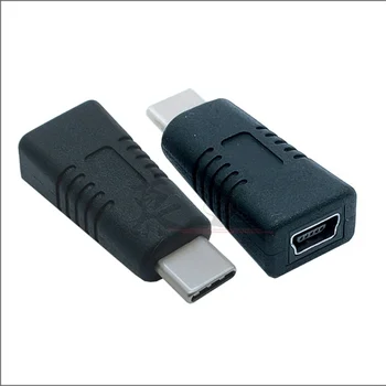 Разъем адаптера Mini / Micro USB A type C, разъем адаптера для зарядки кабеля передачи данных A type T /V8
