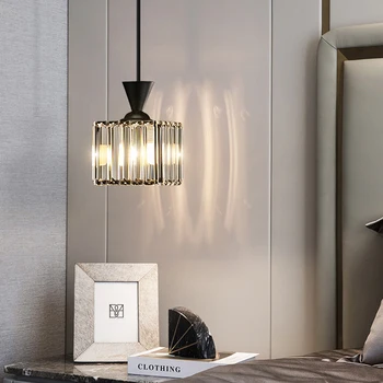 Роскошный хрустальный подвесной светильник для спальни, потолочный светильник для кухонного островка, подвесное освещение Crytsal, Современная подвесная лампа, люстра