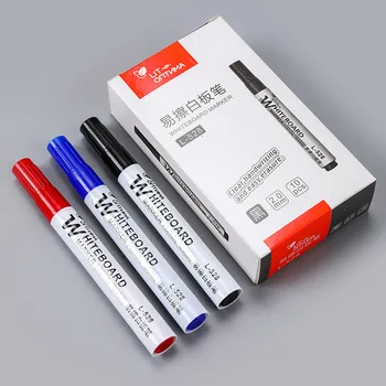 Ручка для белой доски может протирать маркерную ручку большой емкости для офисного учителя маркерная ручка на водной основе легко протираемая ручка для рисования на доске