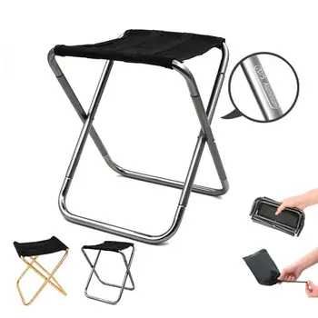 Уличный складной стул из ткани Оксфорд 600D, портативный Складной стул для кемпинга, пикника, рыбалки с сумкой для хранения, уличная мебель