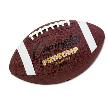 Футбольный мяч из композита, официальный размер, 22 дюйма, коричневый