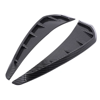 Цветная сторона из ABS углеродного волокна для вентиляционного отверстия на крыле, накладка на крыло для Honda Для Civic 2016-2018, 3D наклейка