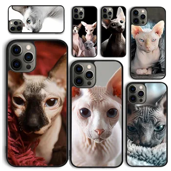 Чехол для телефона Sphynx Cat для iPhone 15 SE2020 6 7 8 Plus XR XS для Apple 13 11 12 14 Mini Pro Max Cover coque fundas Shell