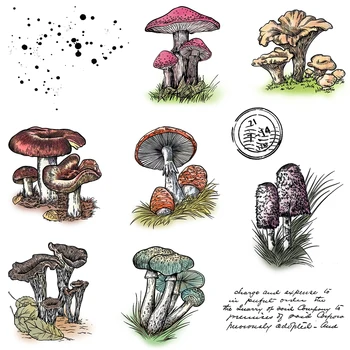 Штампы для резки грибов Mangocraft Summer Nature, прозрачный штамп, принадлежности для скрапбукинга, металлические штампы, силиконовые штампы для альбома открыток